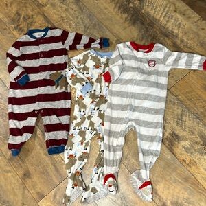 CARTER’S Bundle of Boys’ Fleece Blanket Sleepers, Size 18M